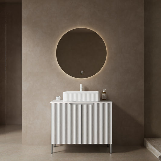 TURIO Bathroom Vanity with Sink White