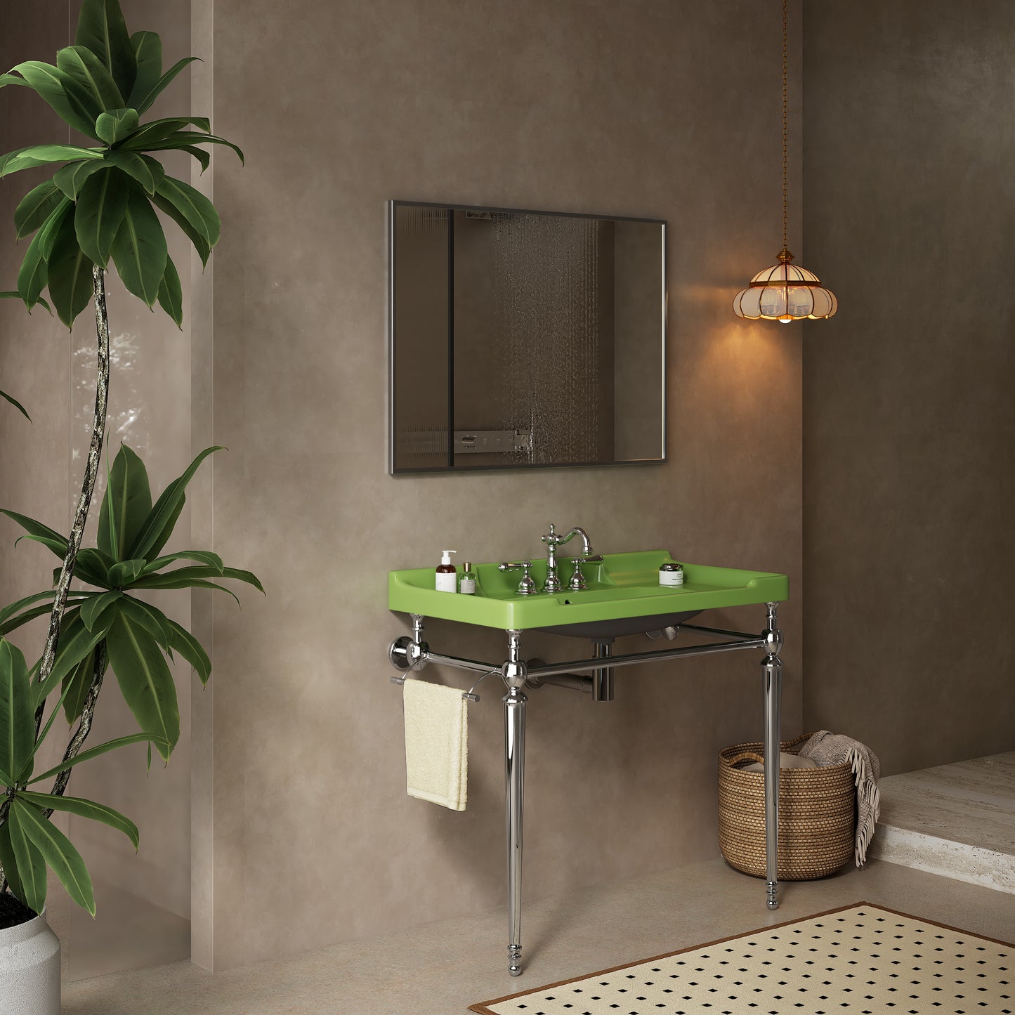 VICI 36" Badezimmer-Konsolenwaschbecken