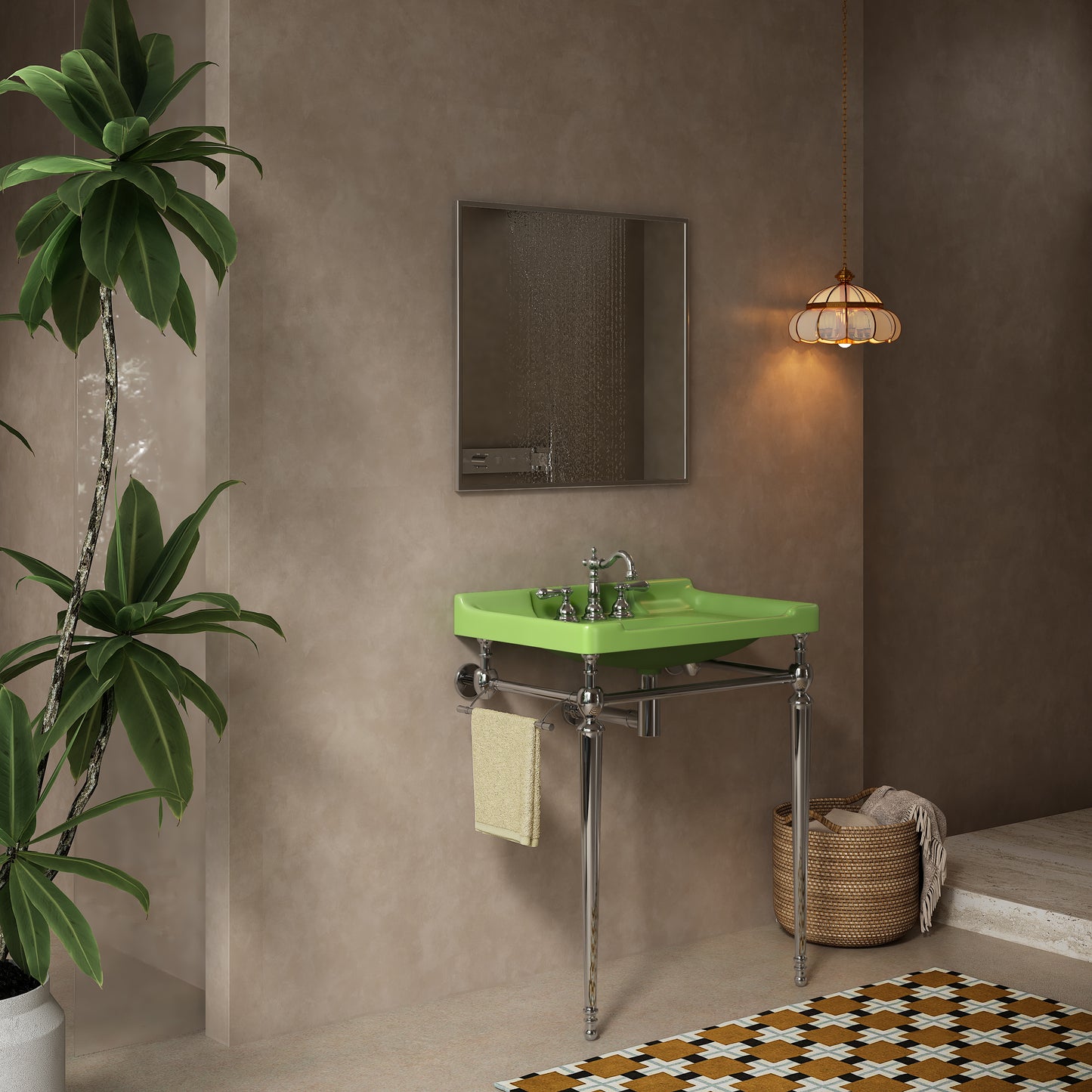 VICI 36" Badezimmer-Konsolenwaschbecken