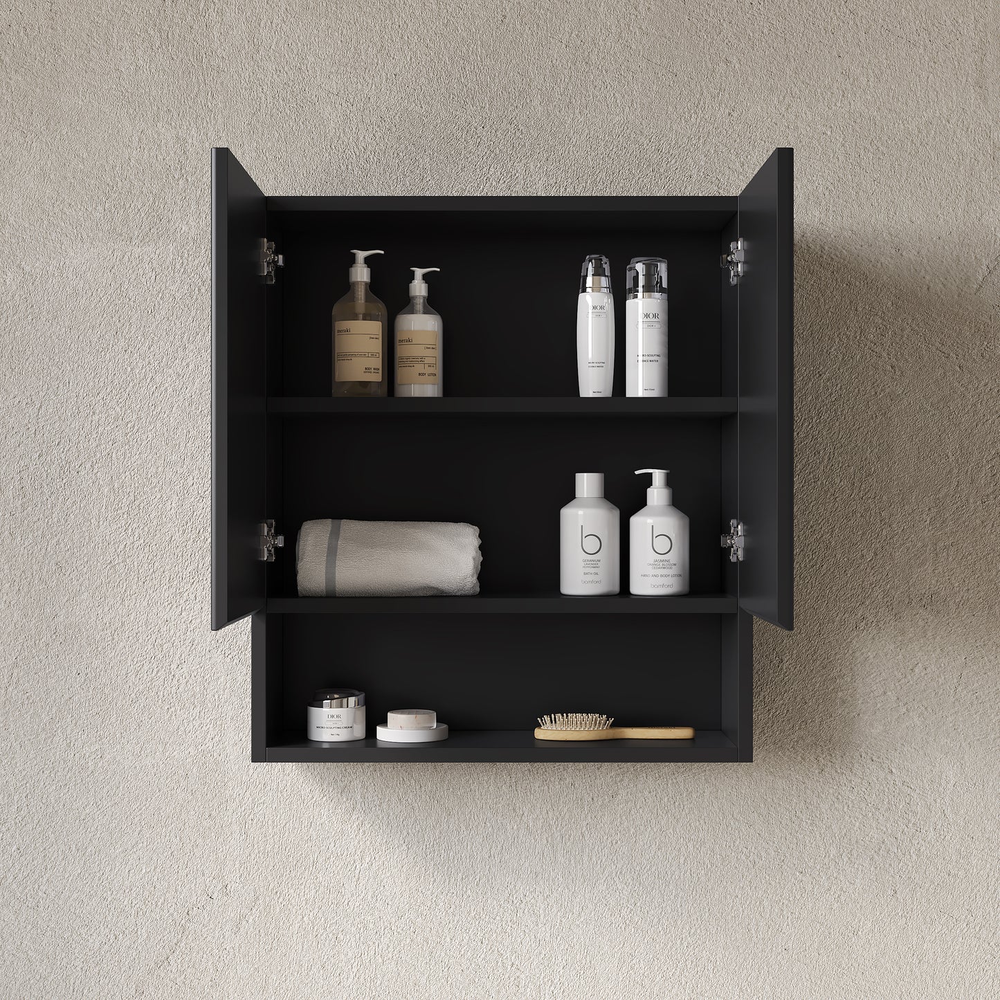 TOBI 26" Wall-Mounted Striped Bathroom Cabinet
