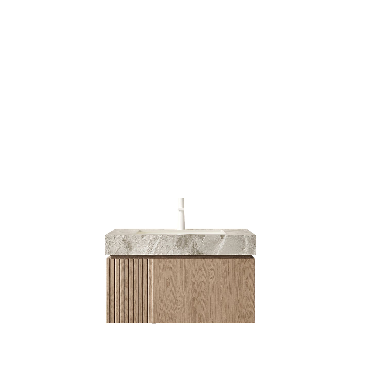 MURI Bathroom Vanity&Sink, Heidelberg Woodgrain Color