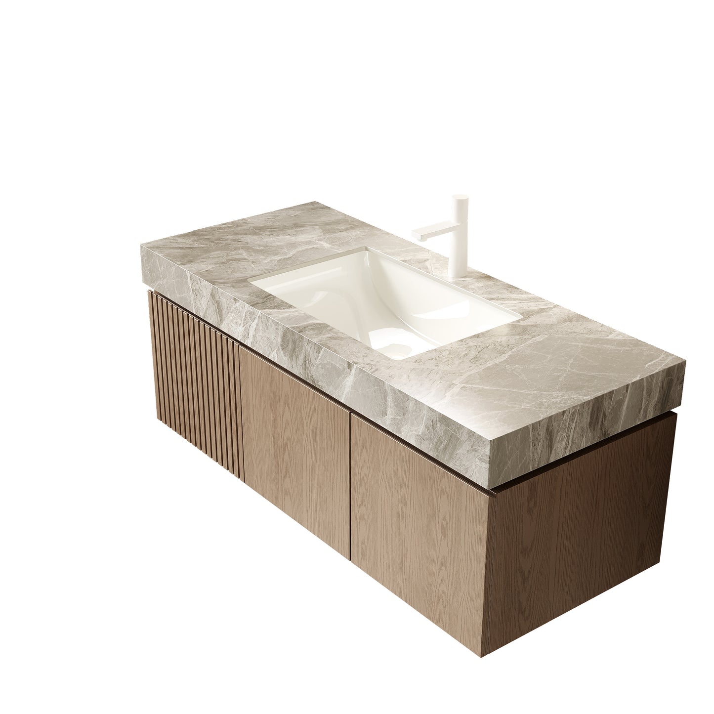 MURI Bathroom Vanity&Sink, Heidelberg Woodgrain Color