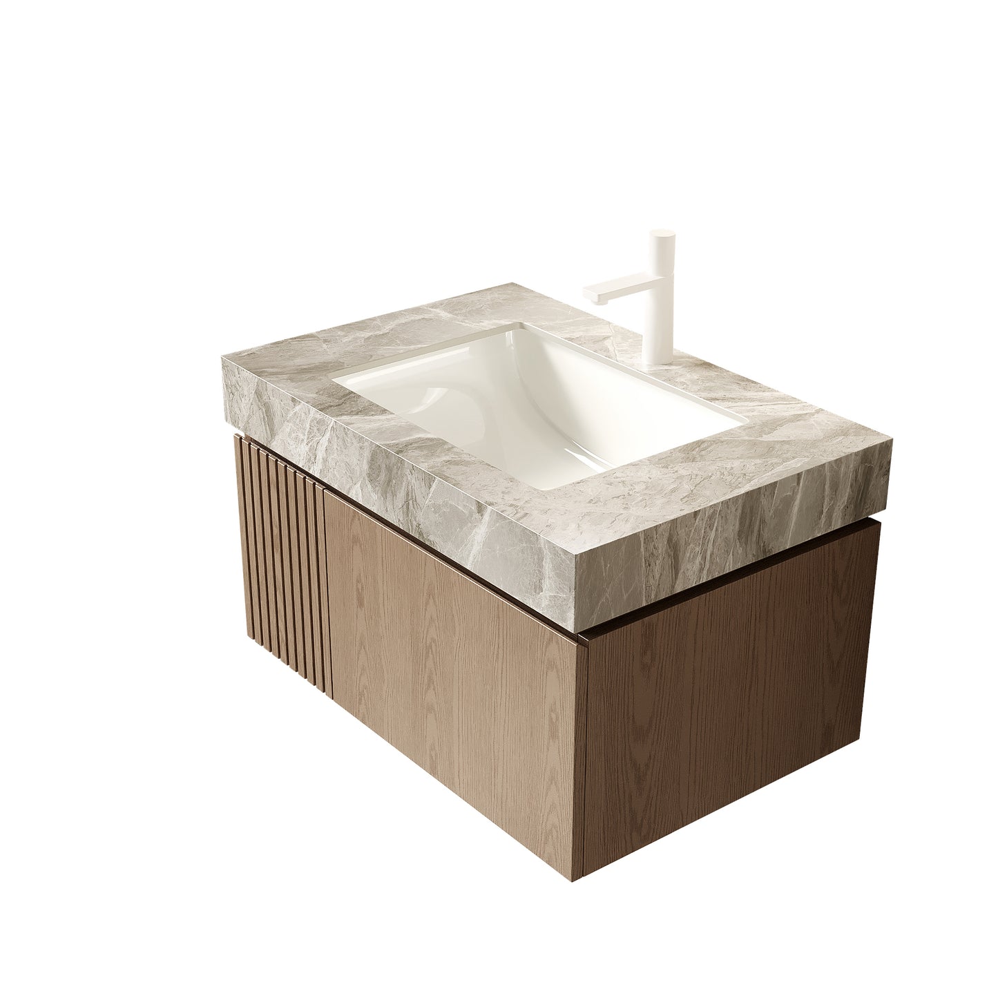 MURI Bathroom Vanity&Sink, Heidelberg Woodgrain Color