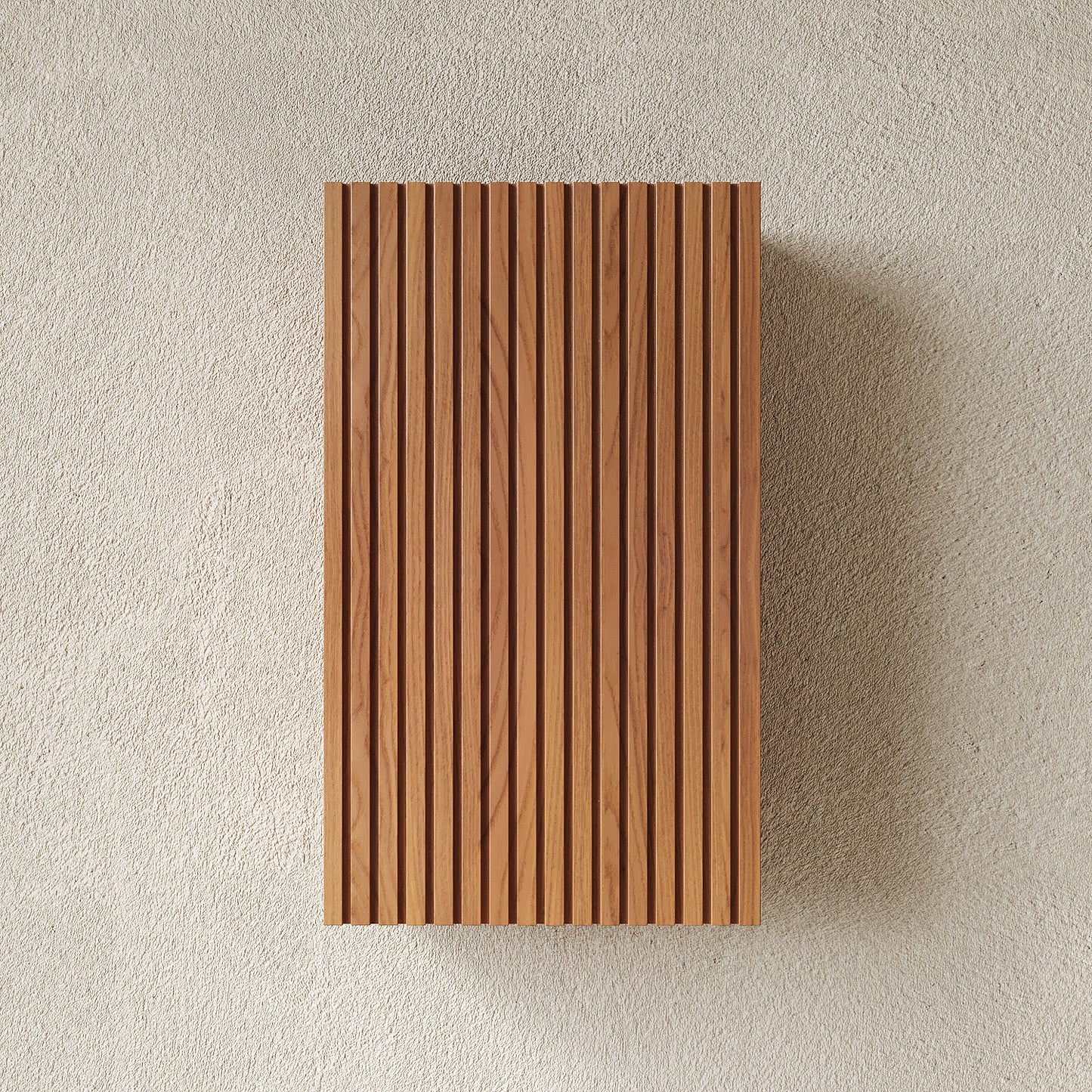 MITCH Tall Bathroom Wall Mounted Cabinet, Brown Oak Woodgrain Color