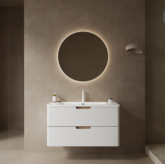 Jakup Single Bathroom Vanity with Acrylic Top