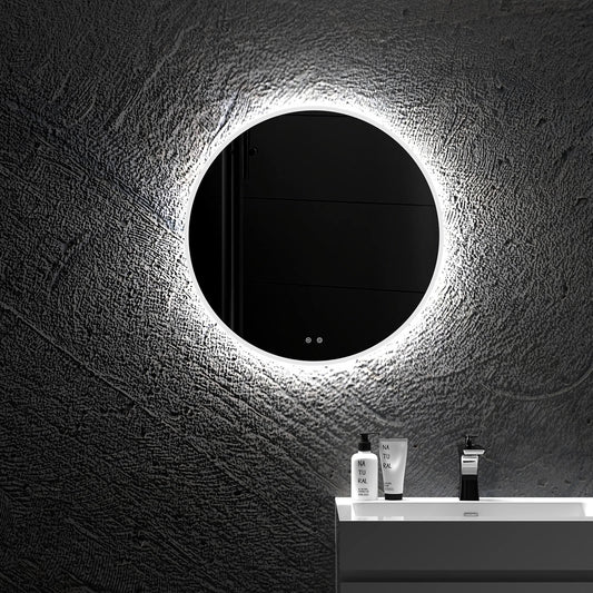 Circle Modern LED Backlit Bathroom Mirror