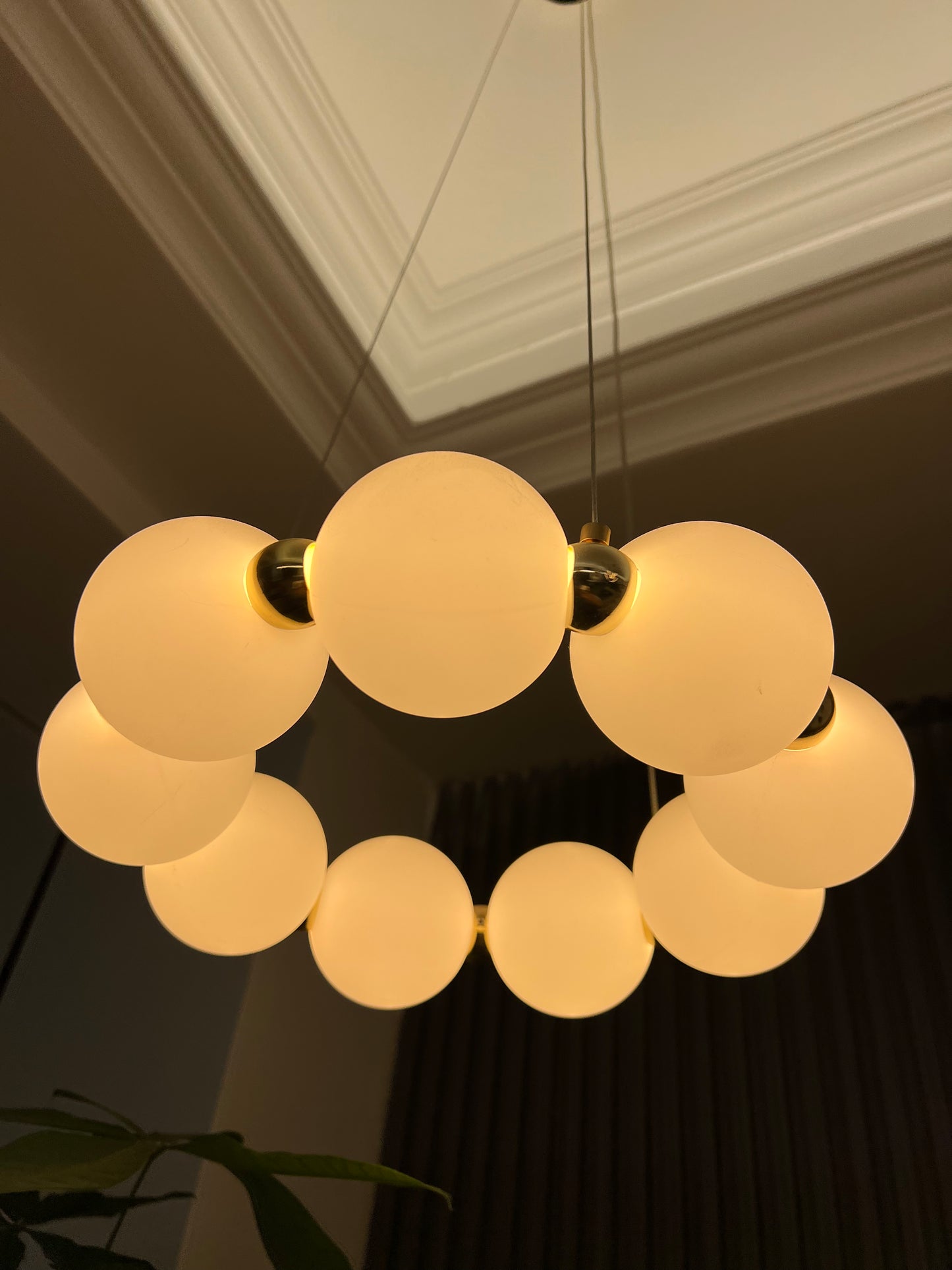 Lumina Cascade Pearl Chandelier: Effortless elegance in harmonious lighting
