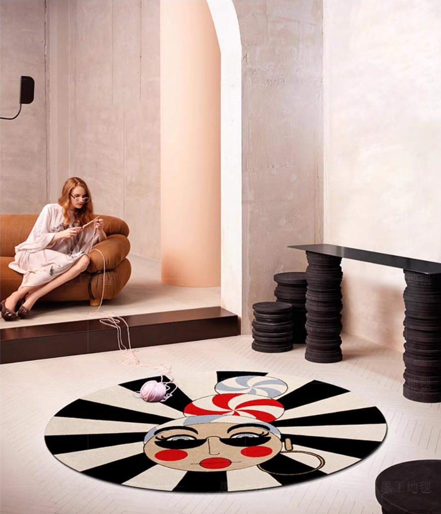 The Whimsical Circular Carpet – A Fusion of Fun and Functionality
