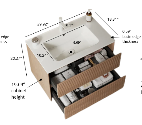 BRON Bathroom Vanity with Sink