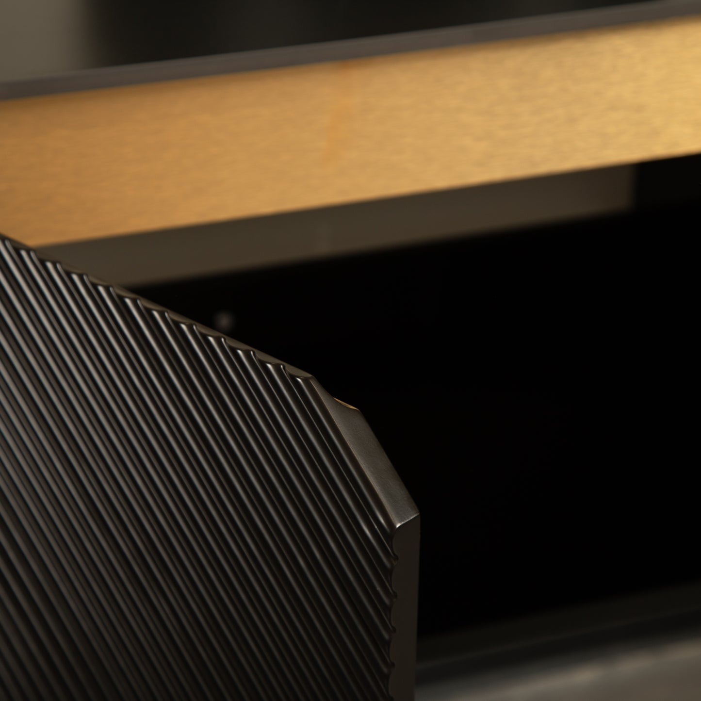 RUBEN 30" Bathroom Vanity&Sink, Wall-Mounted Floating Plywood Storage Cabinet, Black, Black Round Ceramic Vessel Basin