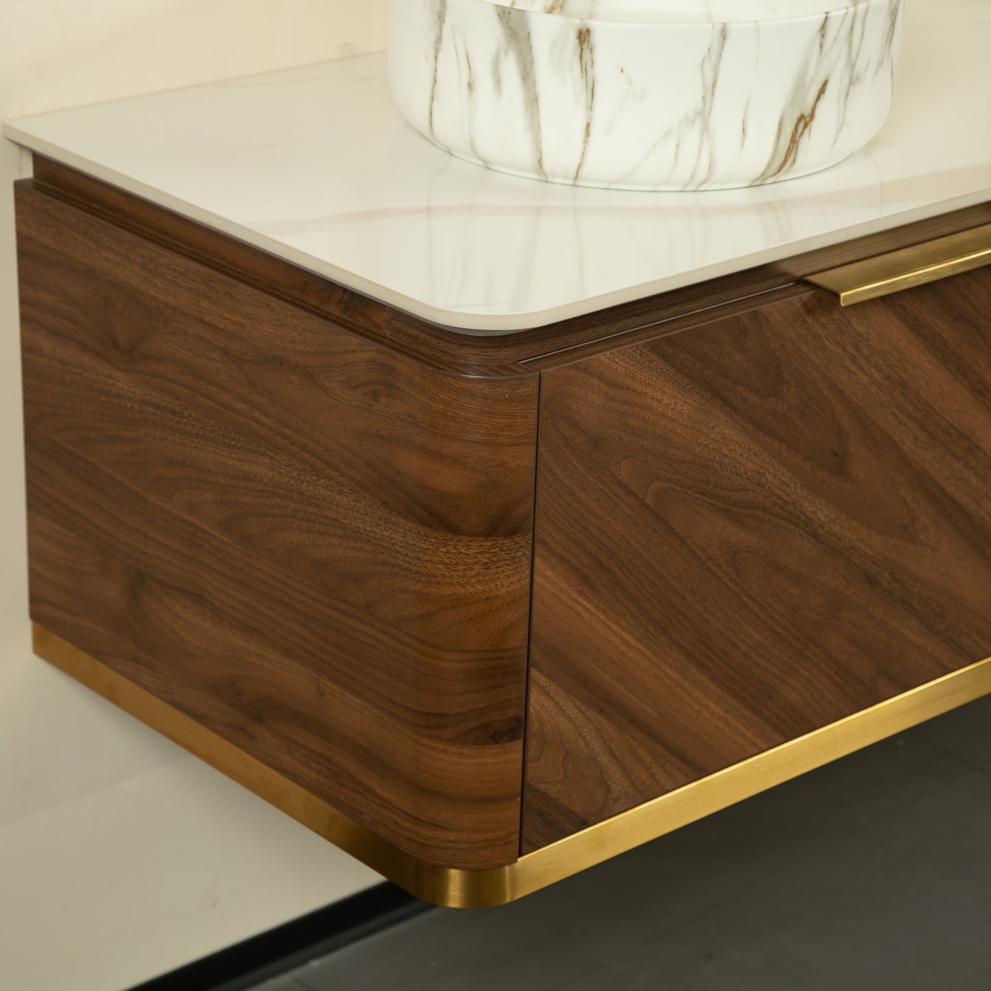 DIPA Bathroom Vanity & Sinks,Dark Walnut Woodgrain