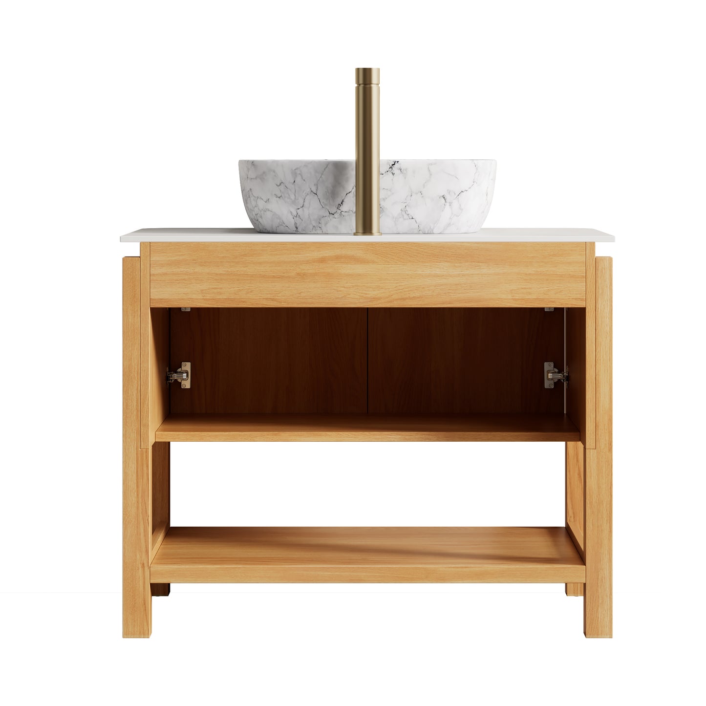 SHARMA Bathroom Vanity&Sinks, Woodgrain Color