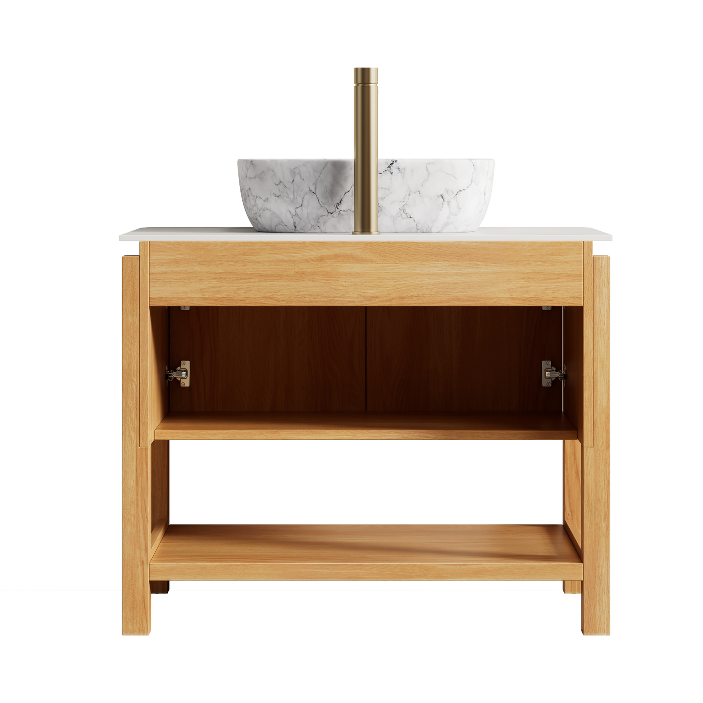 SHARMA Bathroom Vanity&Sinks, Woodgrain Color