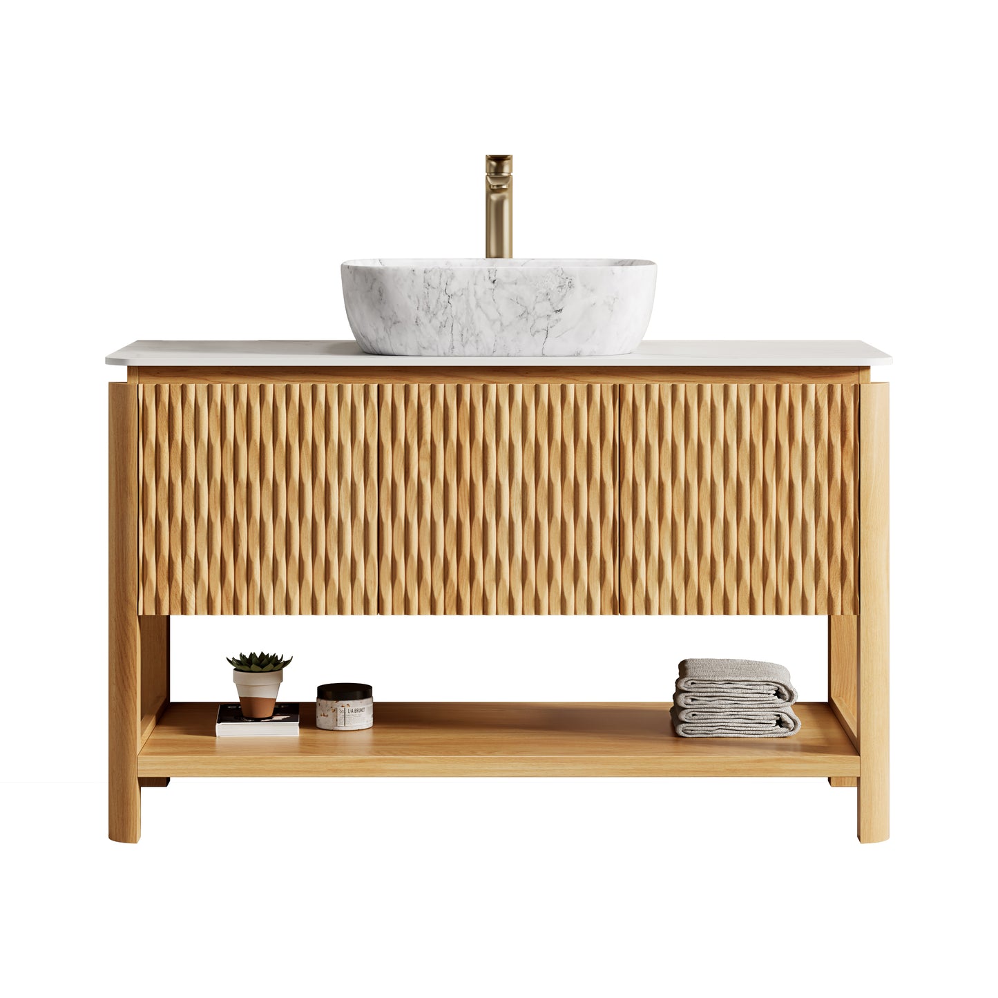 SHARMA Bathroom Vanity&Sinks, Woodgrain Color