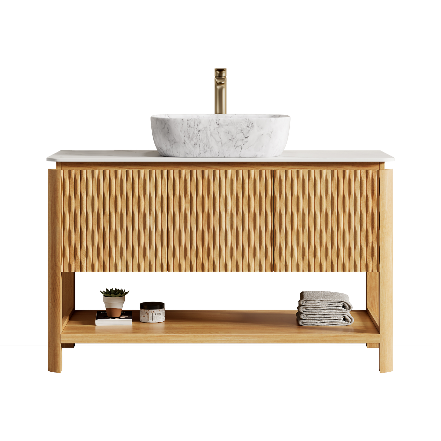 SHARMA Bathroom Vanity&Sinks, Woodgrain Color