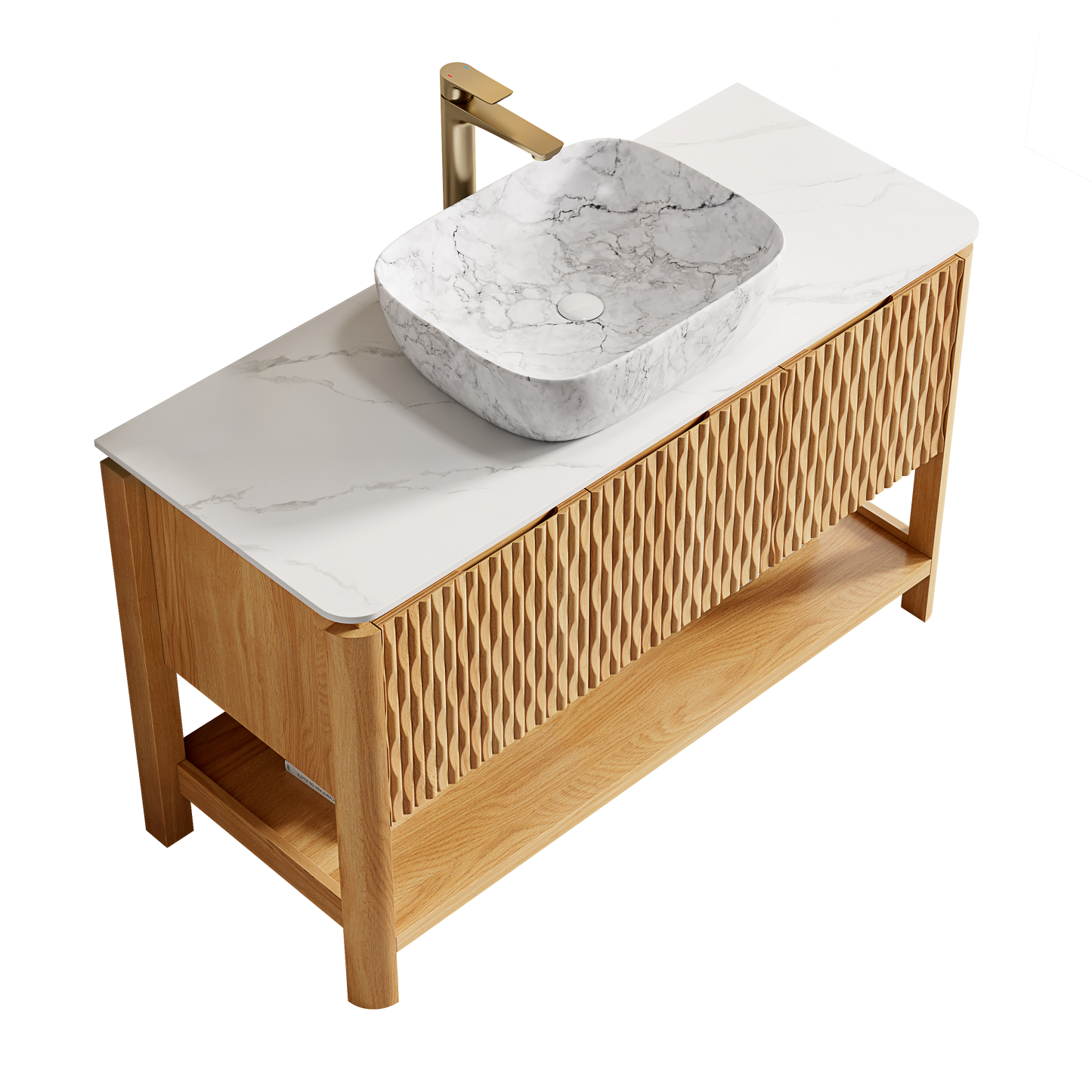 SHARMA Bathroom Vanity&Sinks, Woodgrain Color