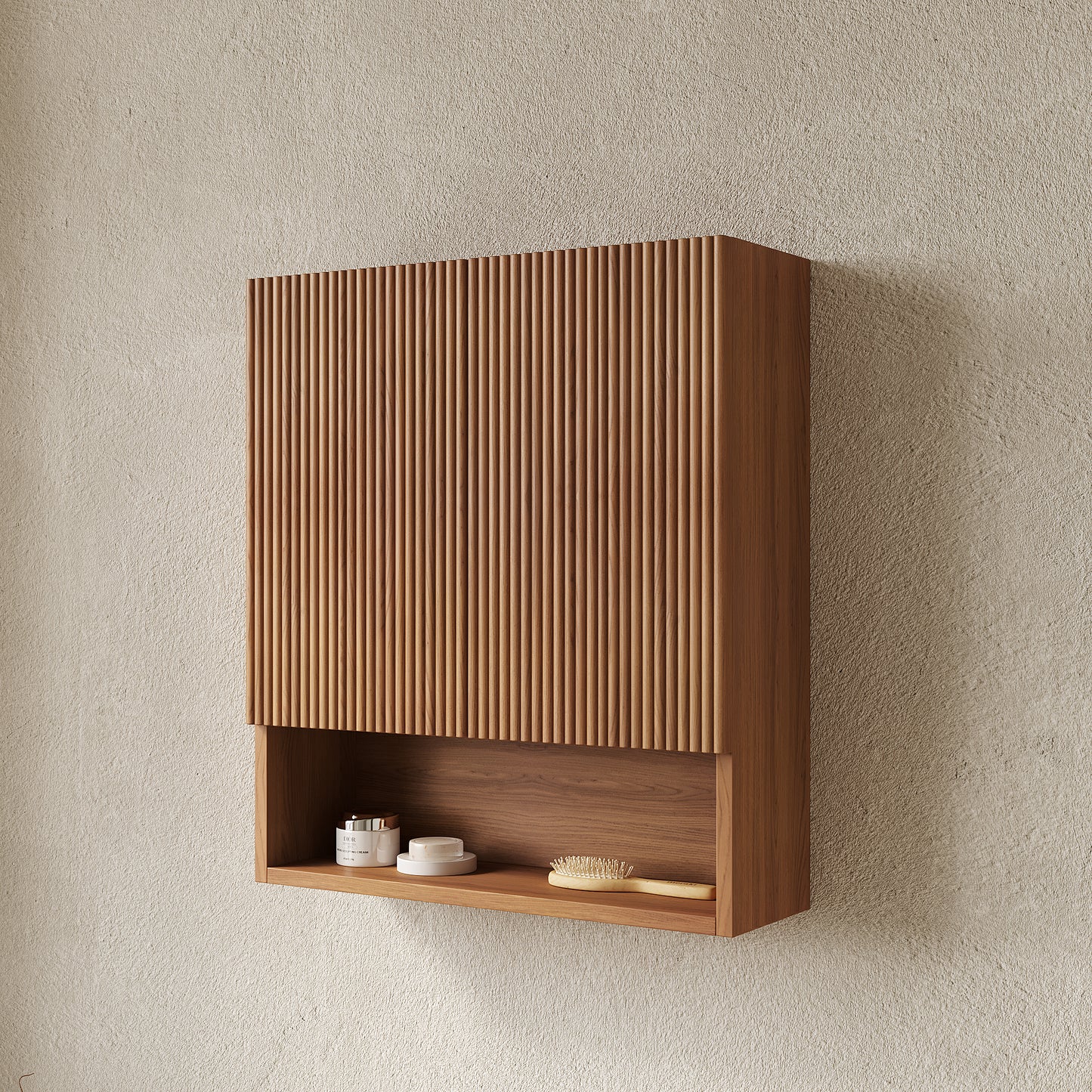 TOBI 26" Wall-Mounted Striped Bathroom Cabinet