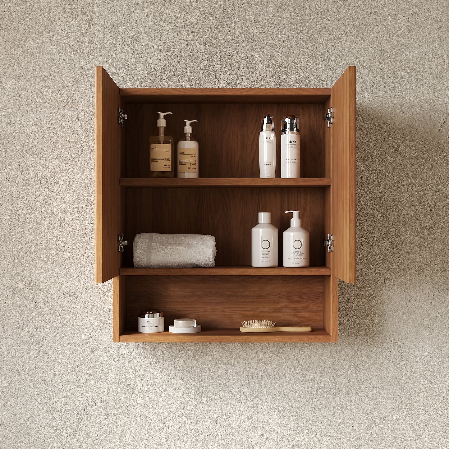 TOBI 26" Wall-Mounted Striped Bathroom Cabinet