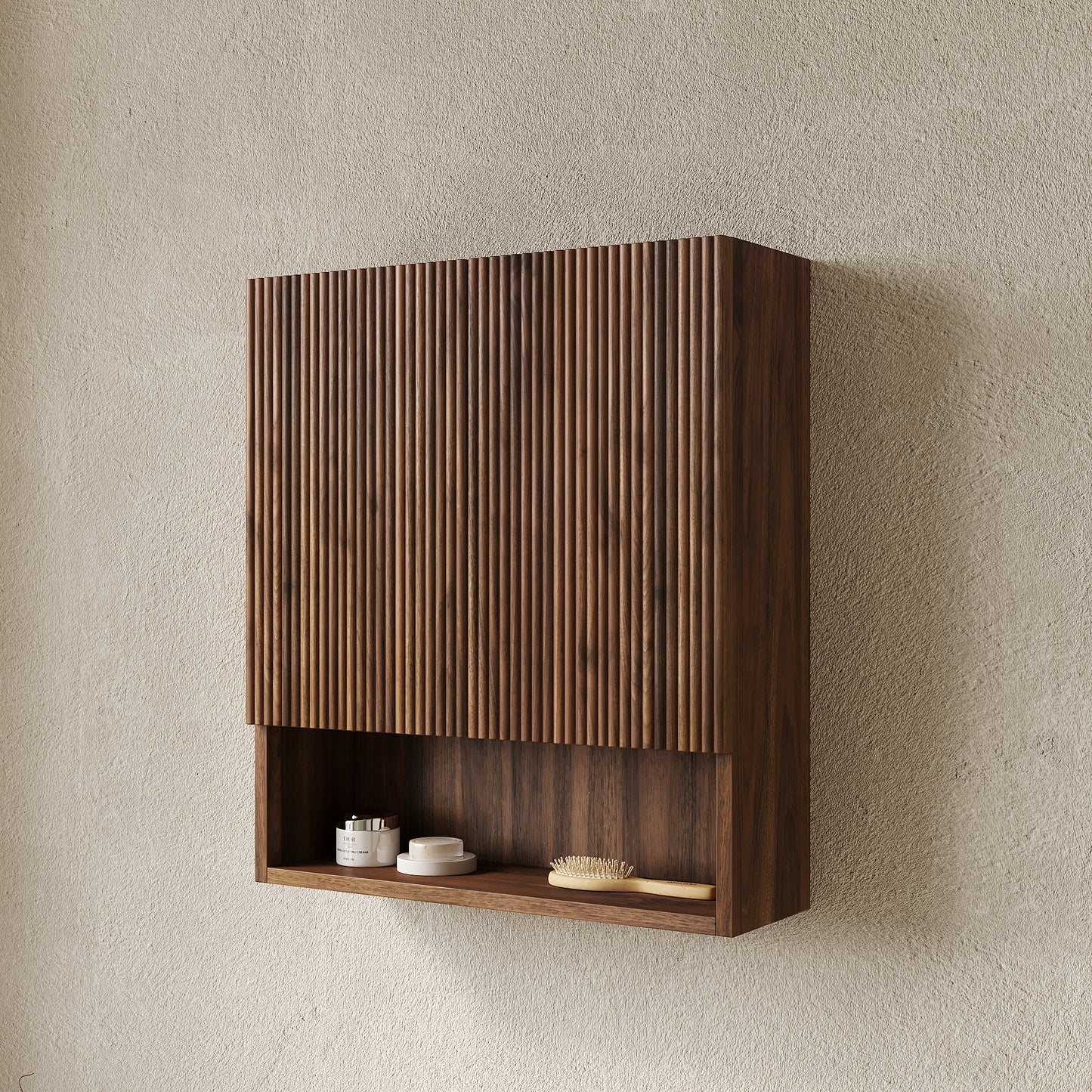 TOBI 26" Wall-Mounted Striped Bathroom Cabinet